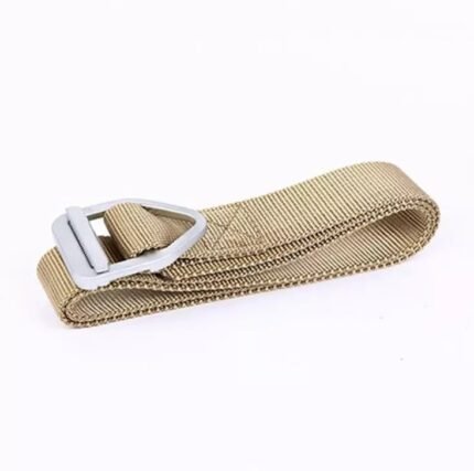 Tactical Belt metal Sun Buckle Khaki color